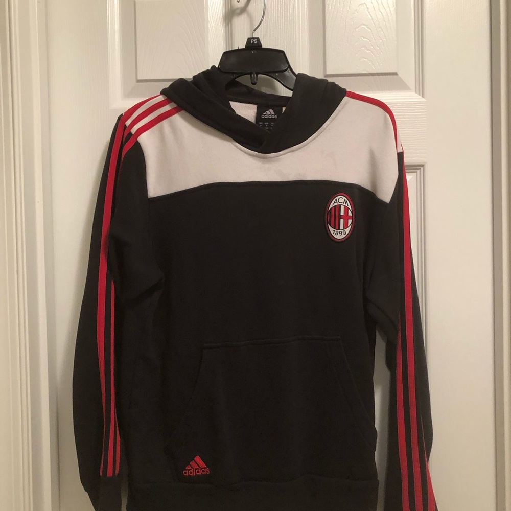Adidas Ac Milan Soccer club hooded sweatshirt